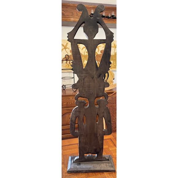 Vintage Tribal wood carving statue - Picture 2 of 5